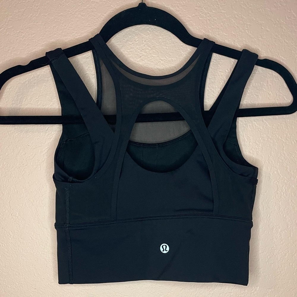 Lululemon Double Tap Long Line Bra - Black size 4 - Picture 4 of 8